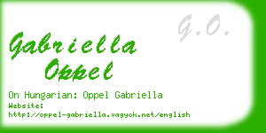 gabriella oppel business card